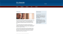 Desktop Screenshot of ericalexander.co.uk